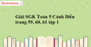 Giải SGK Toán 5 Cánh Diều trang 59, 60, 61 tập 1