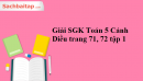 Giải SGK Toán 5 Cánh Diều trang 71, 72 tập 1