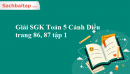 Giải SGK Toán 5 Cánh Diều trang 86, 87 tập 1