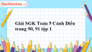 Giải SGK Toán 5 Cánh Diều trang 90, 91 tập 1