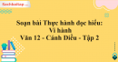 Soạn bài Thực hành đọc hiểu: Vi hành - Văn 12 Cánh Diều tập 2