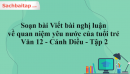 Soạn bài Viết bài nghị luận về quan niệm yêu nước của tuổi trẻ - Văn 12 Cánh Diều tập 2