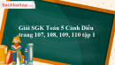 Giải SGK Toán 5 Cánh Diều trang 107, 108, 109, 110 tập 1