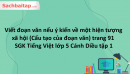 Viết đoạn văn nếu ý kiến về một hiện tượng xã hội (Cấu tạo của đoạn văn) trang 91 SGK Tiếng Việt lớp 5 Cánh Diều tập 1 