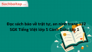 Đọc sách báo về trật tự, an ninh trang 122 SGK Tiếng Việt lớp 5 Cánh Diều tập 1 