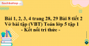 Bài 1, 2, 3, 4 trang 28, 29 Bài 8 tiết 2 Vở bài tập (VBT) Toán lớp 5 tập 1 - Kết nối tri thức