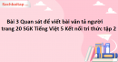 Bài 3 Quan sát để viết bài văn tả người trang 20 SGK Tiếng Việt 5 Kết nối tri thức tập 2