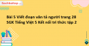 Bài 5 Viết đoạn văn tả người trang 28 SGK Tiếng Việt 5 Kết nối tri thức tập 2