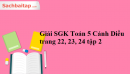 Giải SGK Toán 5 Cánh Diều trang 22, 23, 24 tập 2