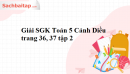 Giải SGK Toán 5 Cánh Diều trang 36, 37 tập 2