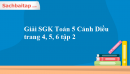 Giải SGK Toán 5 Cánh Diều trang 4, 5, 6 tập 2