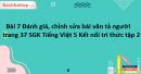 Bài 7 Đánh giá, chỉnh sửa bài văn tả người trang 37 SGK Tiếng Việt 5 Kết nối tri thức tập 2