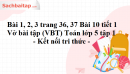 Bài 1, 2, 3 trang 36, 37 Bài 10 tiết 1 Vở bài tập (VBT) Toán lớp 5 tập 1 - Kết nối tri thức