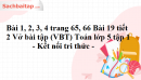 Bài 1, 2, 3, 4 trang 65, 66 Bài 19 tiết 2 Vở bài tập (VBT) Toán lớp 5 tập 1 - Kết nối tri thức