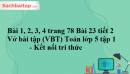 Bài 1, 2, 3, 4 trang 78 Bài 23 tiết 2 Vở bài tập (VBT) Toán lớp 5 tập 1 - Kết nối tri thức