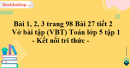 Bài 1, 2, 3 trang 98 Bài 27 tiết 2 Vở bài tập (VBT) Toán lớp 5 tập 1 - Kết nối tri thức