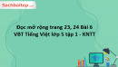 Đọc mở rộng trang 23, 24 Bài 6 VBT Tiếng Việt lớp 5 tập 1 - KNTT