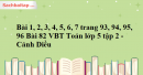 Bài 1, 2, 3, 4, 5, 6, 7 trang 93, 94, 95, 96 Bài 82 VBT Toán lớp 5 tập 2 - Cánh Diều